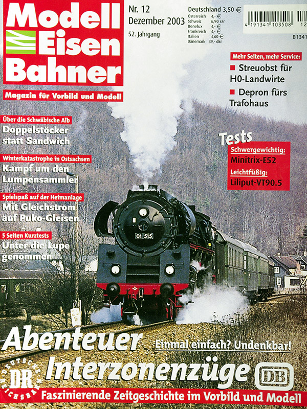  Modell EisenBahner 12/2003 в продаже