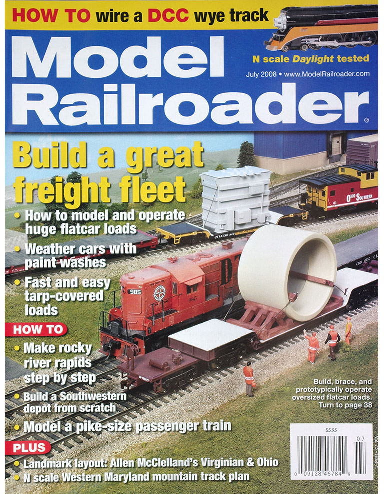  Model Railroader 7/2008 в продаже