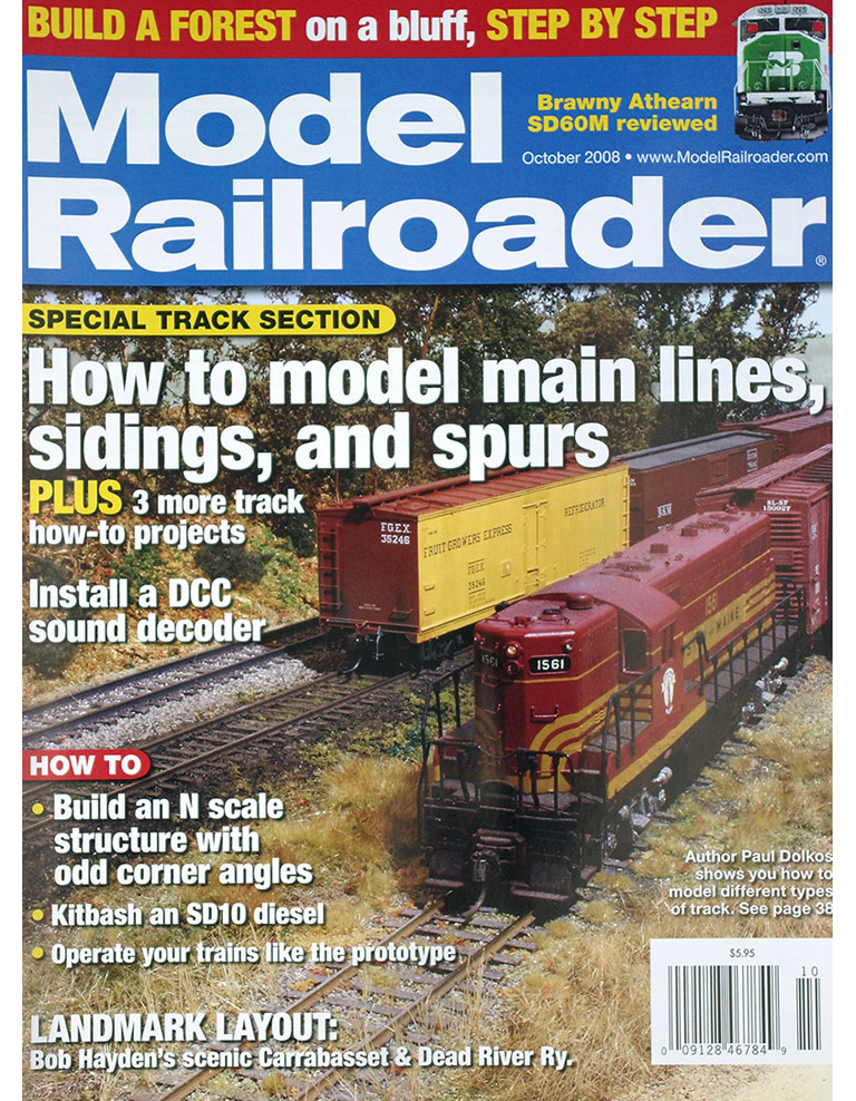 Model Railroader 10/2008 в продаже