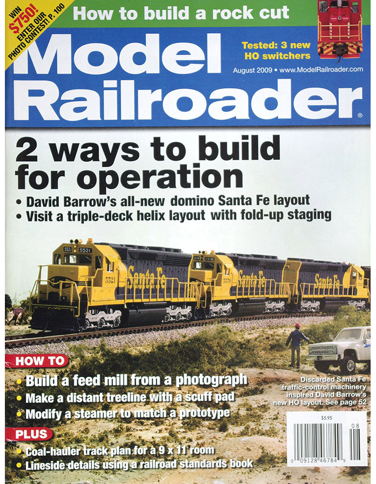  Model Railroader 8/2009 в продаже