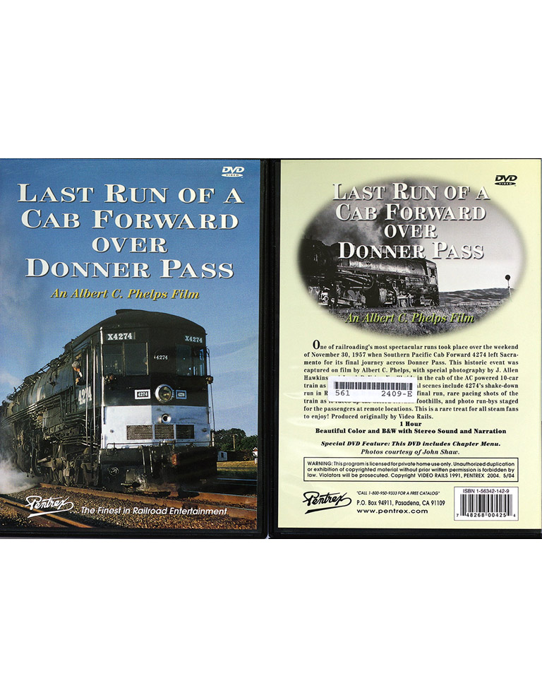  Last Run of a Cab Forward over Donner Pass (DVD)  в продаже