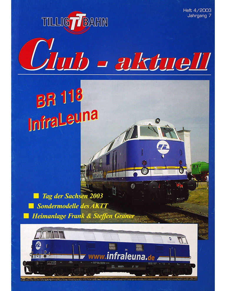  TILLIG TT BAHN Club-aktuell 4/2003 в продаже