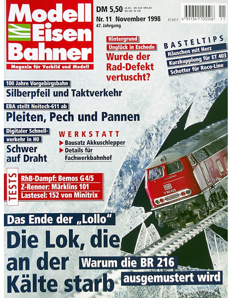  Modell EisenBahner 11/1998 в продаже